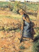 Camille Pissarro The collection of hay farmer oil painting artist